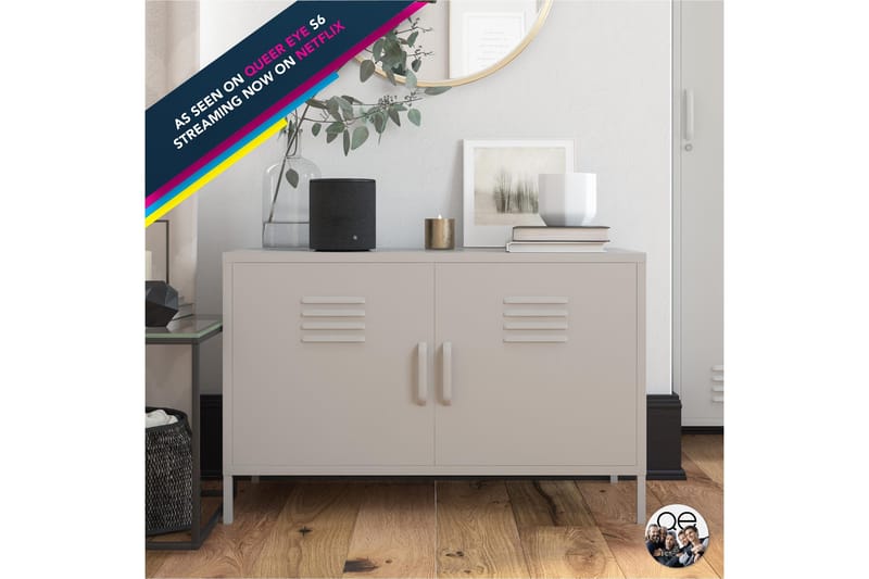 Bradford Skänk 100x40 cm Ljusgrå Queer Eye Ljusgrå - Oppbevaring - Oppbevaringsmøbler - Sideboard & skjenk