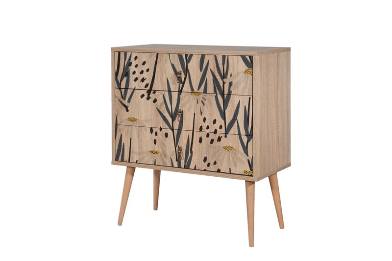 Bertoaria Kommode 80x89 cm Brun, Hanah Home