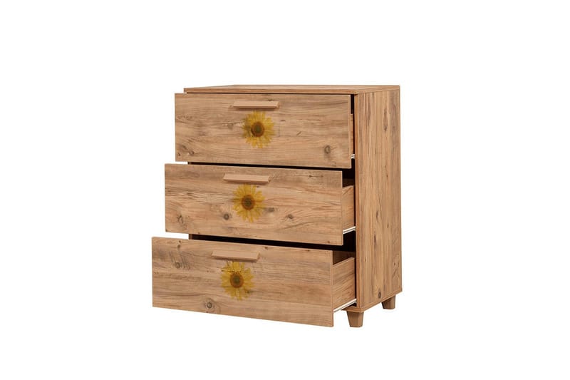 Leva Kommode 80x95 cm Brun - Hanah Home - Oppbevaring - Oppbevaringsmøbler - Kommode - Entrekommode