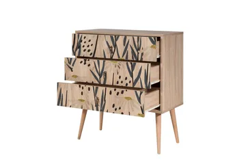 Bertoaria Kommode 80x89 cm Brun - Hanah Home - Oppbevaring - Oppbevaringsmøbler - Kommode - Entrekommode