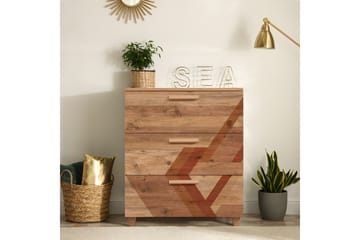 Leva Kommode 80x95 cm Brun - Hanah Home - Oppbevaring - Oppbevaringsmøbler - Kommode - Entrekommode