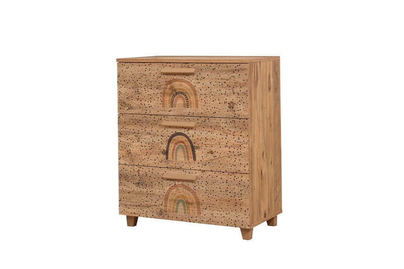 Leva Kommode 80x95 cm Brun - Hanah Home - Oppbevaring - Oppbevaringsmøbler - Kommode - Entrekommode