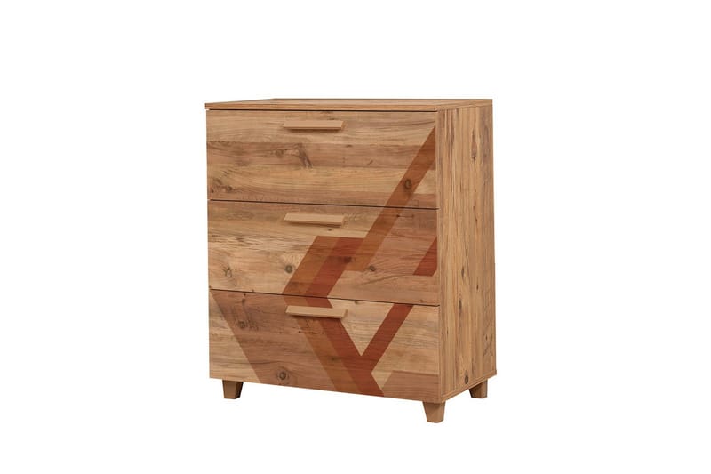 Leva Kommode 80x95 cm Brun, Hanah Home