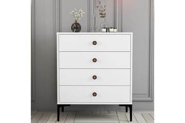 Ameias Kommode 76x90,7 cm Hvit - Hanah Home - Oppbevaring - Oppbevaringsmøbler - Kommode - Entrekommode