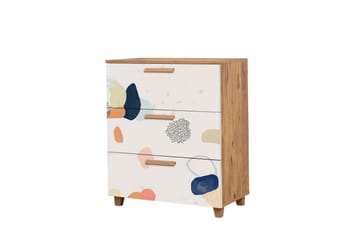 Leva Kommode 80x95 cm Brun/Hvit - Hanah Home - Oppbevaring - Oppbevaringsmøbler - Kommode - Entrekommode