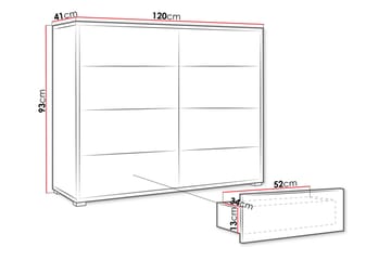 Agawal Kommode 120 cm - Brun - Oppbevaring - Oppbevaringsmøbler - Kommode