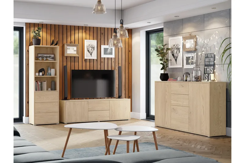 Agawal Møbelsett for Stue - Brun - Oppbevaring - Oppbevaringsmøbler - Møbelsett til stue