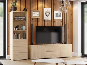 Agawal Møbelsett for stue - Brun - Oppbevaring - Oppbevaringsmøbler - Møbelsett til stue