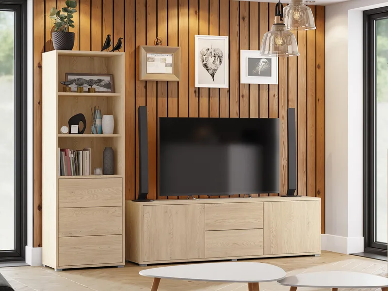 Agawal Møbelsett for stue - Brun - Oppbevaring - Oppbevaringsmøbler - Møbelsett til stue