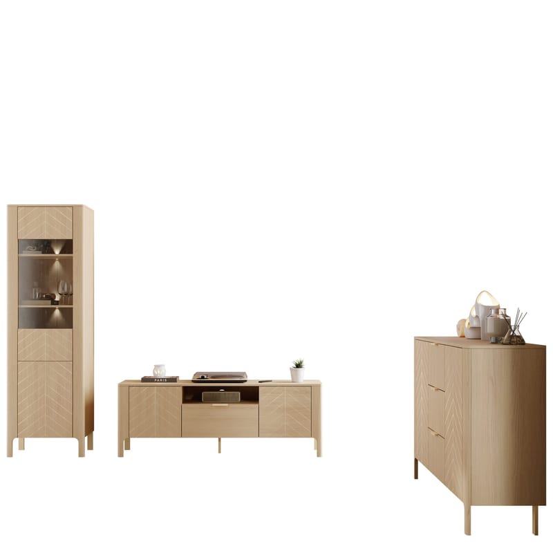 Aggarwal Møbelsett for Stue med Belysning