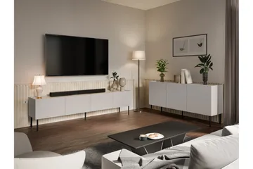 Akie Møbelsett Til Stue - Beige - Oppbevaring - Oppbevaringsmøbler - Møbelsett til stue