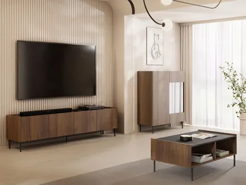 Akihito Møbelsett for stue - Brun - Oppbevaring - Oppbevaringsmøbler - Møbelsett til stue