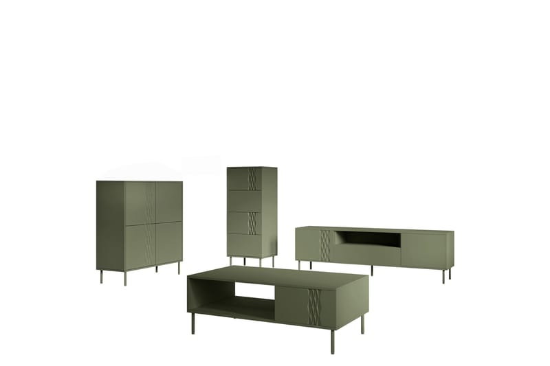 Akiko Møbelsett Til Stue, Grønn