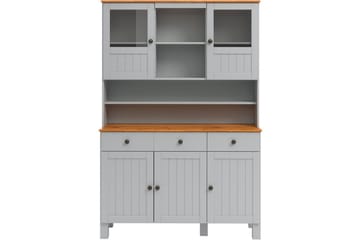 Alby Kommode med Overskap 125x38 cm - Grå - Oppbevaring - Oppbevaringsmøbler - Kommode