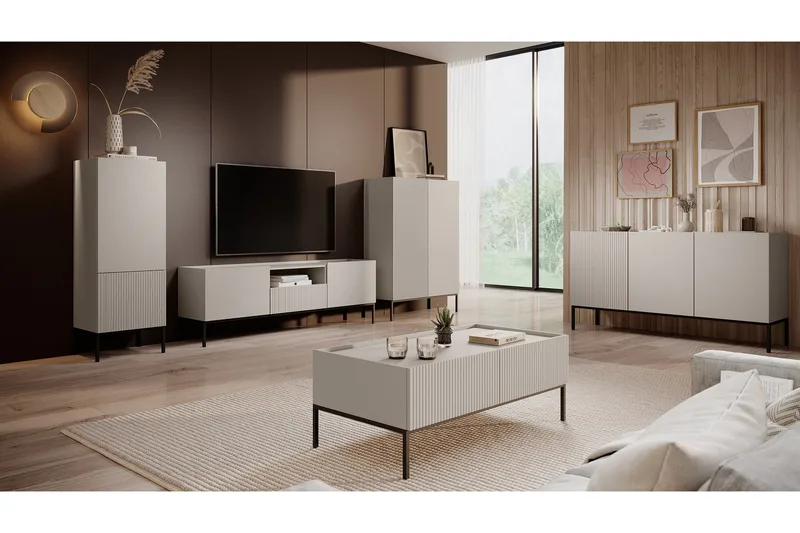 Amelus Møbelsett til Stue - Cashmere - Oppbevaring - Oppbevaringsmøbler - Møbelsett til stue