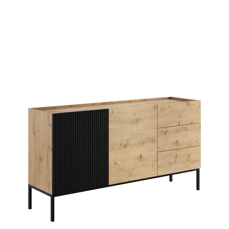 Amelus Skjenk 150x42 cm - Brun/Svart - Oppbevaring - Oppbevaringsmøbler - Sideboard & skjenk