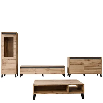 Amshyttan Møbelsett for stue - Brun/Svart - Oppbevaring - Oppbevaringsmøbler - Møbelsett til stue