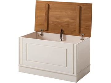 Anita Oppbevaringskiste 80 cm - Hvit/Honning - Oppbevaring - Oppbevaringsmøbler - Oppbevaringskiste & sengekiste