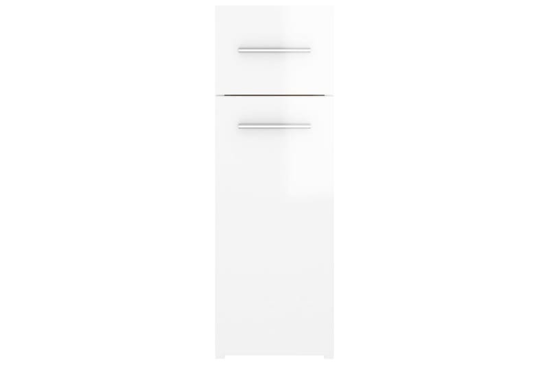 Apotekskap høyglans hvit 20x45,5x60 cm sponplater - Hvit - Kjøpmannsdisk
