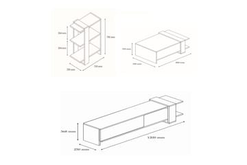 Astren Møbelsett for Stue - Brun - Oppbevaring - Oppbevaringsmøbler - Møbelsett til stue