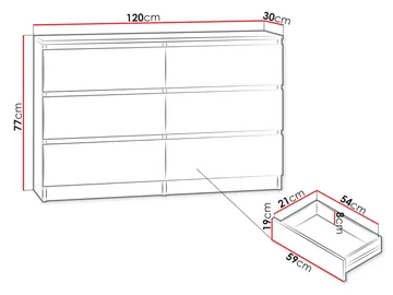 Basildon kommode 120 cm - brun - Oppbevaring - Oppbevaringsmøbler - Kommode