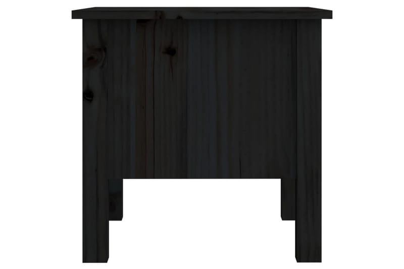 beBasic Sidebord 2 stk svart 40x40x39 cm heltre furu - Svart - Sideboard & skjenk