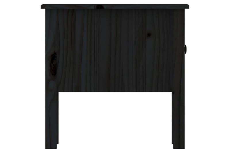 beBasic Sidebord 2 stk svart 50x50x49 cm heltre furu - Svart - Sideboard & skjenk