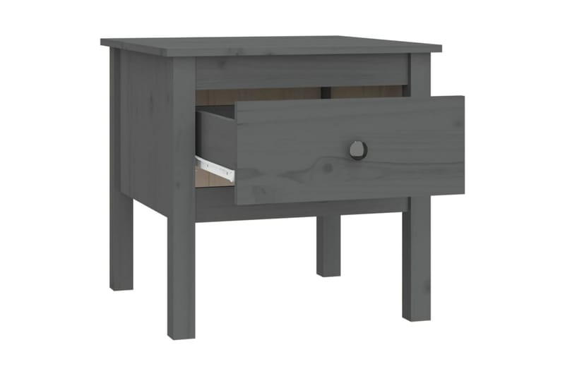 beBasic Sidebord grå 50x50x49 cm heltre furu - GrÃ¥ - Sideboard & skjenk