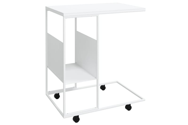 beBasic Sidebord med hjul hvit 55x36x63,5 cm konstruert tre - Hvit - Sideboard & skjenk