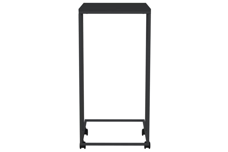 beBasic Sidebord med hjul svart 40x30x63,5 cm konstruert tre - Svart - Sideboard & skjenk