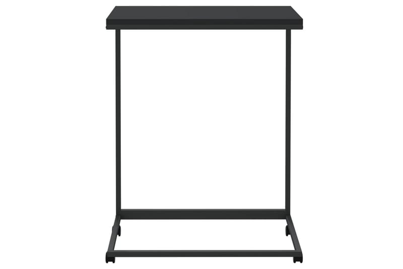 beBasic Sidebord med hjul svart 55x35x70 cm konstruert tre - Svart - Sideboard & skjenk