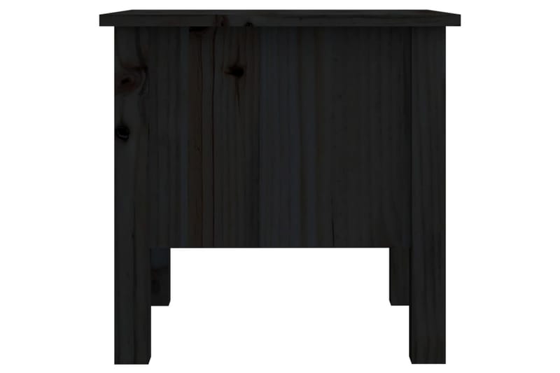 beBasic Sidebord svart 40x40x39 cm heltre furu - Svart - Sideboard & skjenk