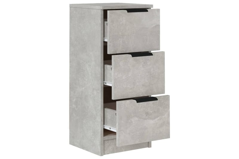 beBasic Skjenk betonggrå 30x30x70 cm konstruert tre - GrÃ¥ - Sideboard & skjenk