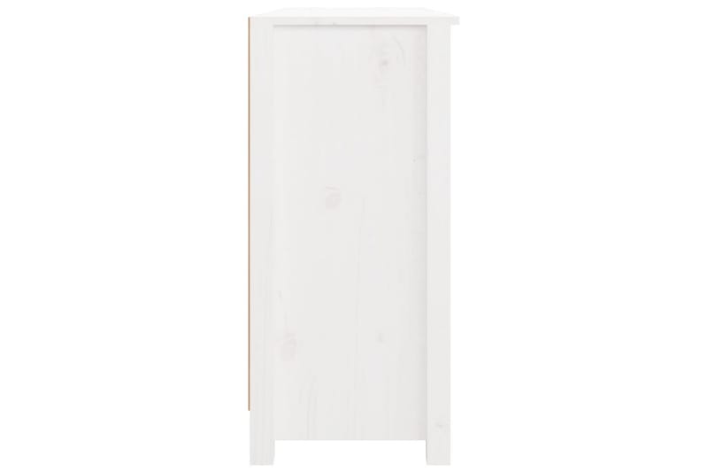 beBasic Skjenk hvit 100x35x74 cm heltre furu - Hvit - Sideboard & skjenk