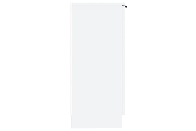 beBasic Skjenk hvit 30x30x70 cm konstruert tre - Hvit - Sideboard & skjenk