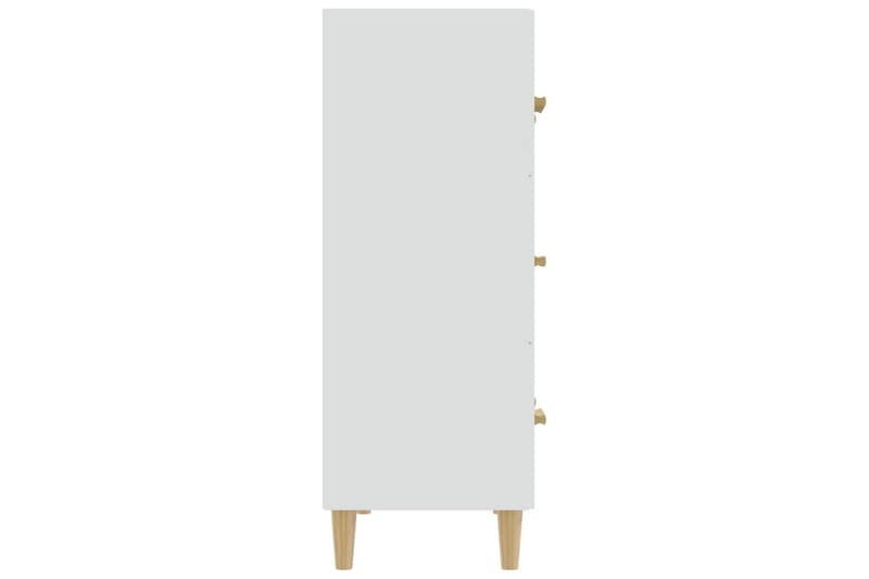 beBasic Skjenk hvit 70x34x90 cm konstruert tre - Hvit - Sideboard & skjenk