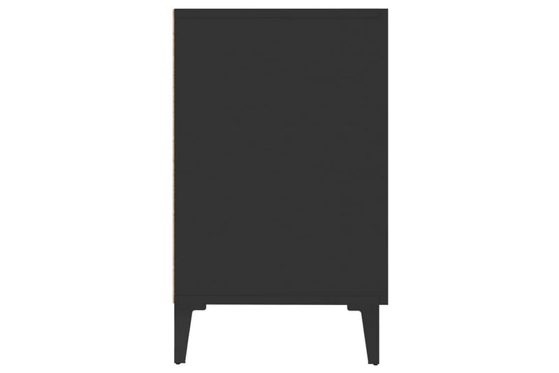 beBasic Skjenk svart 100x36x60 cm konstruert tre - Svart - Sideboard & skjenk