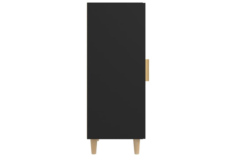 beBasic Skjenk svart 34,5x34x90 cm konstruert tre - Svart - Sideboard & skjenk