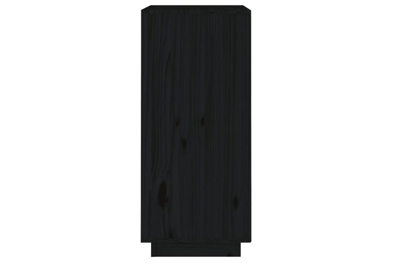beBasic Skjenk svart 38x35x80 cm heltre furu - Svart - Sideboard & skjenk