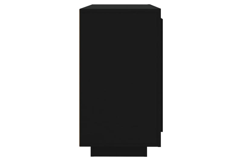 beBasic Skjenk svart 80x40x75 cm konstruert tre - Svart - Sideboard & skjenk