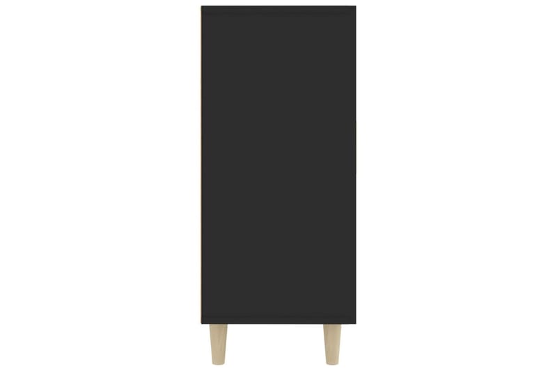 beBasic Skjenk svart 90x34x80 cm konstruert tre - Svart - Sideboard & skjenk