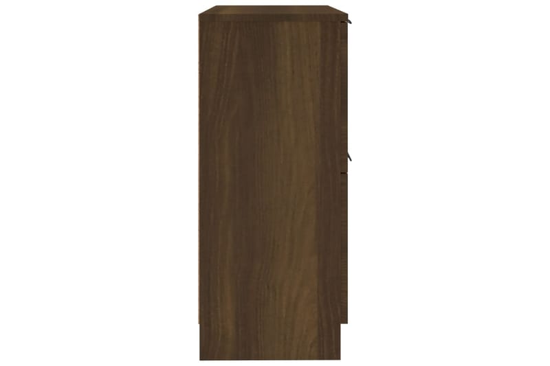 beBasic Skjenker 2 stk brun eik 30x30x70 cm konstruert tre - Brun - Sideboard & skjenk