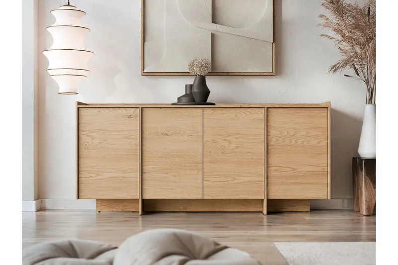 Bellia Skjenk 200x38 cm, Brun/Hvit