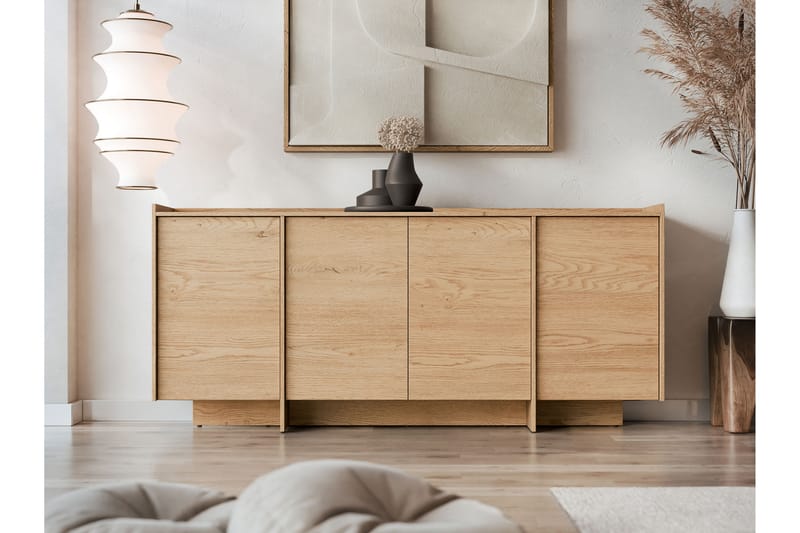 Bellia Skjenk 200x38 cm - Brun/Hvit - Oppbevaring - Oppbevaringsmøbler - Sideboard & skjenk