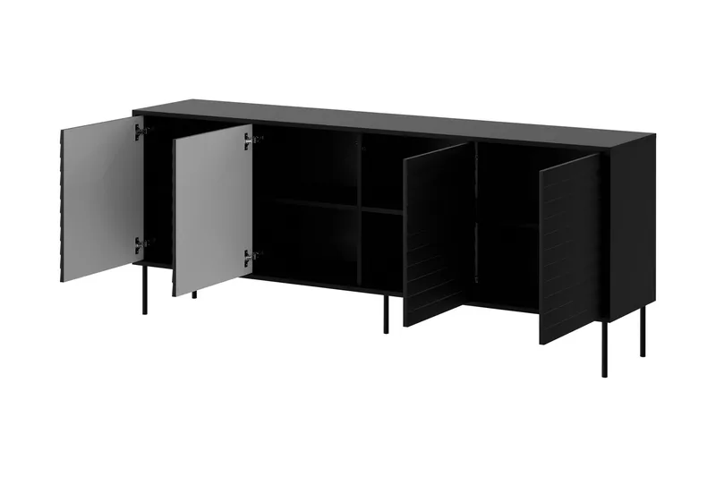 Belonger Møbelsett for Stue - Svart/Valnøtt - Oppbevaring - Oppbevaringsmøbler - Møbelsett til stue