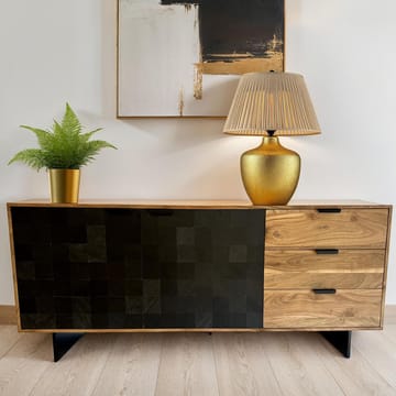 Belova skjenk 175 cm - naturfarget akasie og svart - Oppbevaring - Oppbevaringsmøbler - Sideboard & skjenk