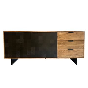 Belova skjenk 175 cm - naturfarget akasie og svart - Oppbevaring - Oppbevaringsmøbler - Sideboard & skjenk