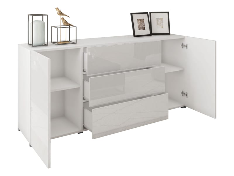 Bergfelde Skjenk i Tre - Hvit - Oppbevaring - Oppbevaringsmøbler - Sideboard & skjenk