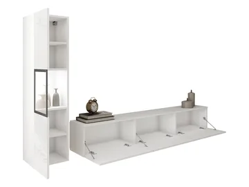 Bergfelde TV-enhet 2 deler med Belysning - Oppbevaring - Oppbevaringsmøbler - Møbelsett til stue