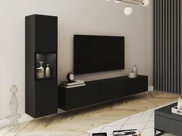 Bergfelde TV-enhet 2 deler med Belysning - Oppbevaring - Oppbevaringsmøbler - Møbelsett til stue